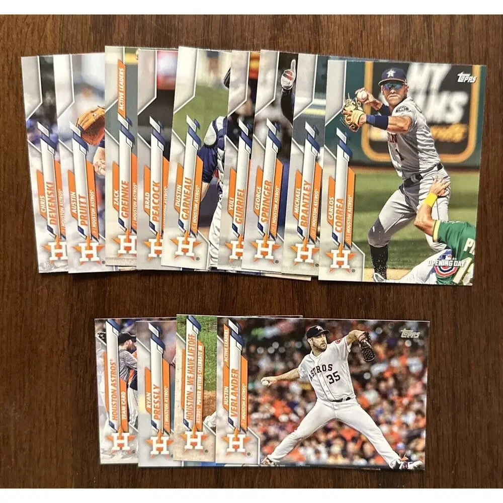 Houston Astros Baseball Trading Card Lot 199 Different